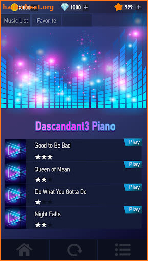 Descendants 3 Piano tiles screenshot