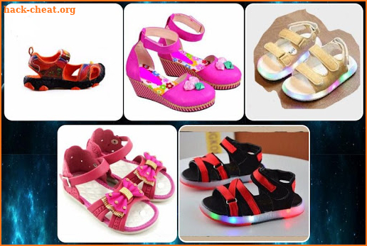 design of children's shoe sand screenshot