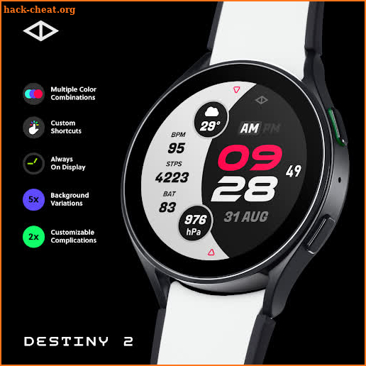 Destiny 2: Digital Watch Face screenshot