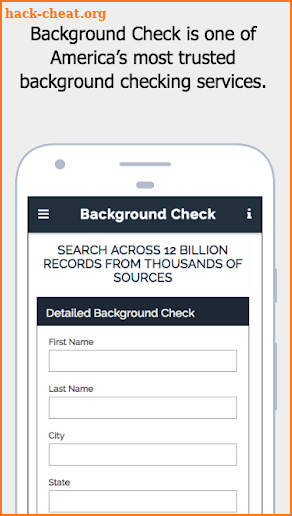 Detailed Background Check screenshot