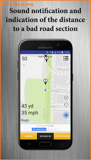 Detector of the bad roads screenshot