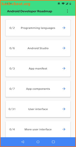 Developer Roadmap: Professional Android Developer screenshot