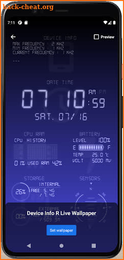 Device Info R Live Wallpaper screenshot