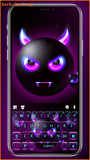 Devil Emoji Keyboard Background screenshot