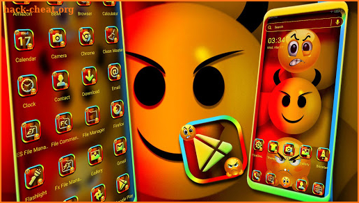 Devil Emoji Launcher Theme screenshot