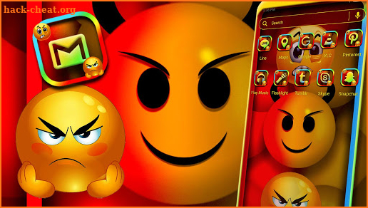 Devil Emoji Launcher Theme screenshot