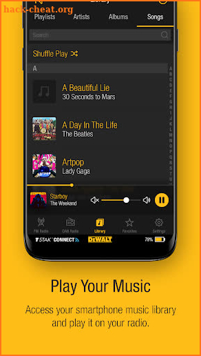 DEWALT Sound Systems screenshot