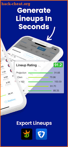 DFS Lineup Optimizer - SimLabs screenshot