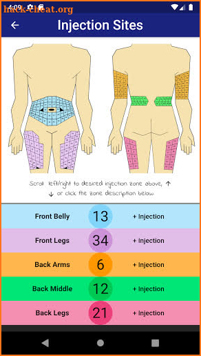 Diabetes Injections Controls screenshot