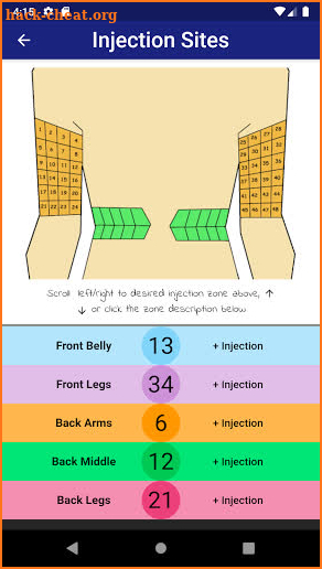 Diabetes Injections Controls screenshot