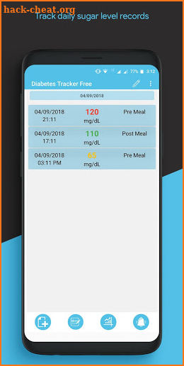 Diabetes Tracker Free screenshot