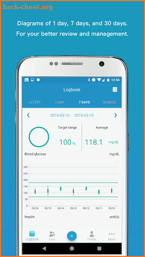 DIABNEXT - Diabetes logbook screenshot