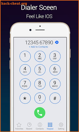 Dialer Screen for android screenshot