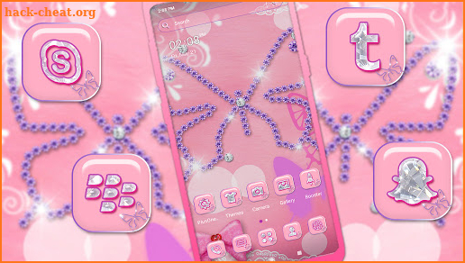 Diamond Butterfly Launcher Theme screenshot