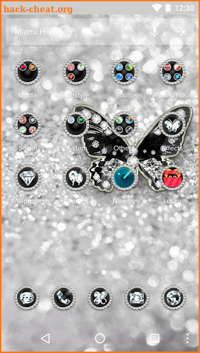 Diamond Butterfly Theme screenshot