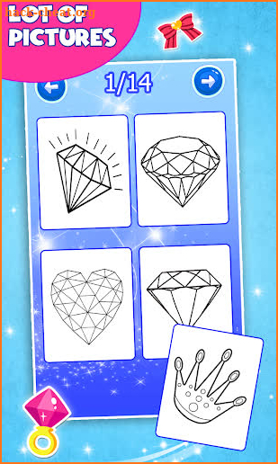 Diamond Coloring and Drawing for kids screenshot