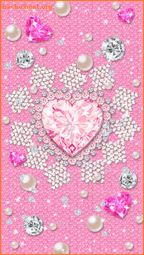 Diamond Hearts Wallpaper screenshot