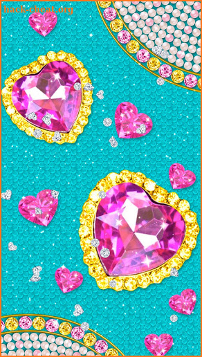 Diamond Hearts Wallpaper screenshot