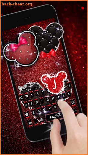 Diamond Mickey Love keyboard theme. screenshot