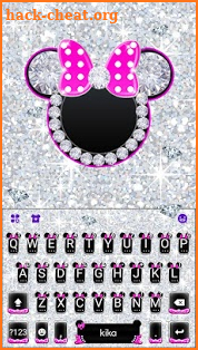 Diamond Pink Minnies Keyboard screenshot