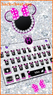 Diamond Pink Minnies Keyboard screenshot