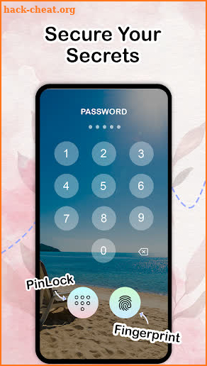 Diary with Fingerprint Lock screenshot