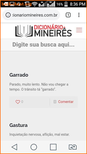 Dicionário Mineirês screenshot