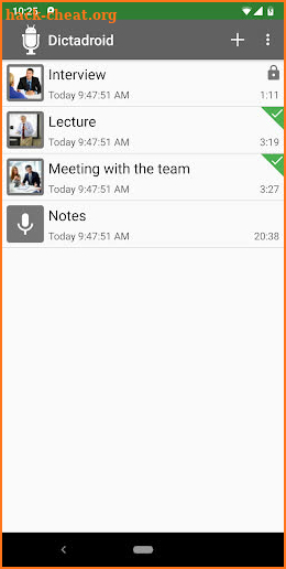 Dictadroid - Voice Recorder screenshot