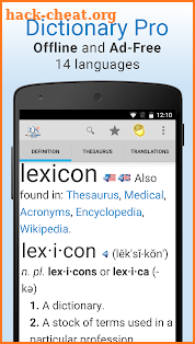 Dictionary Pro screenshot