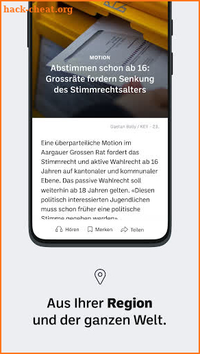 Die Aargauer Zeitung News App screenshot