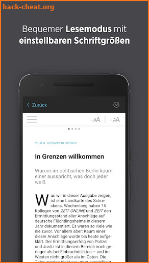 DIE ZEIT E-Paper App screenshot