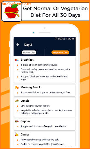 Diet Plan for Weight Loss, Fitness Food Plan screenshot