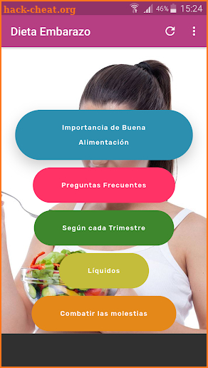 Dieta en Embarazo screenshot