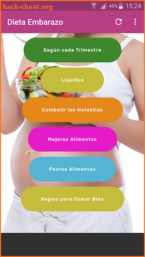 Dieta en Embarazo screenshot