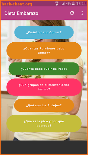 Dieta y Alimentación en Embarazo screenshot