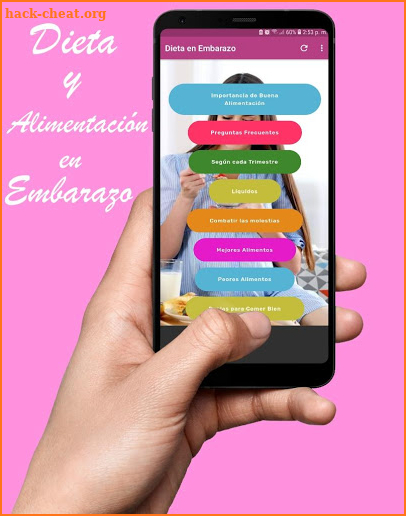 Dieta y Alimentación para Embarazadas 2019 screenshot