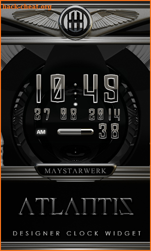 Digi Clock Widget Atlantis screenshot