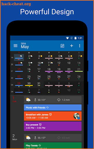 DigiCal Calendar Agenda screenshot