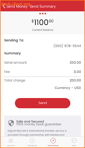 Digicel MyCash screenshot