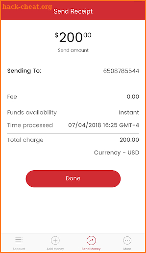 Digicel MyCash screenshot