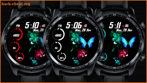 Digital Butterfly Watchface screenshot