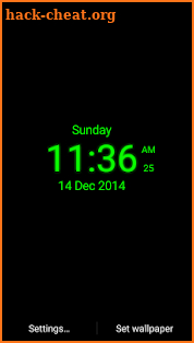 Digital Clock Live Wallpaper screenshot