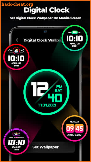 Digital Clock Wallpapers 2021Smart Watch Wallpaper screenshot