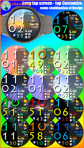 Digital Color WearOS NTV572 screenshot