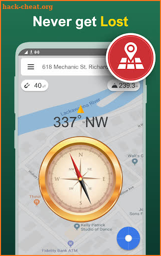 Digital Compass Free – Smart Compass for Android screenshot