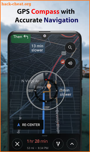 Digital Compass GPS : Route Finder 2020 screenshot