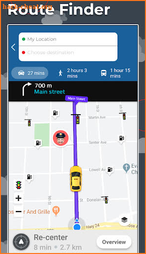 Digital GPS Compass Map screenshot