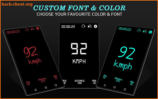 Digital GPS Speedometer offline - Speed Tracker screenshot