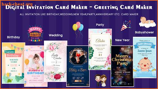 Digital Invitation Card Maker screenshot