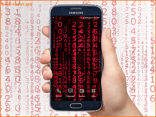 Digital Matrix Code Rain Live Wallpaper screenshot